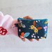 Mini poche porte-cartes de tarot avec papillons rétro - pochette zippée porte-clés