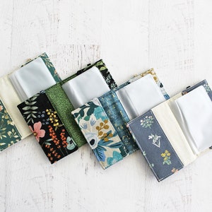 Business card case you pick credit card case, fabric ID holder, slim women's wallet, picture holder, floral ID holder image 3