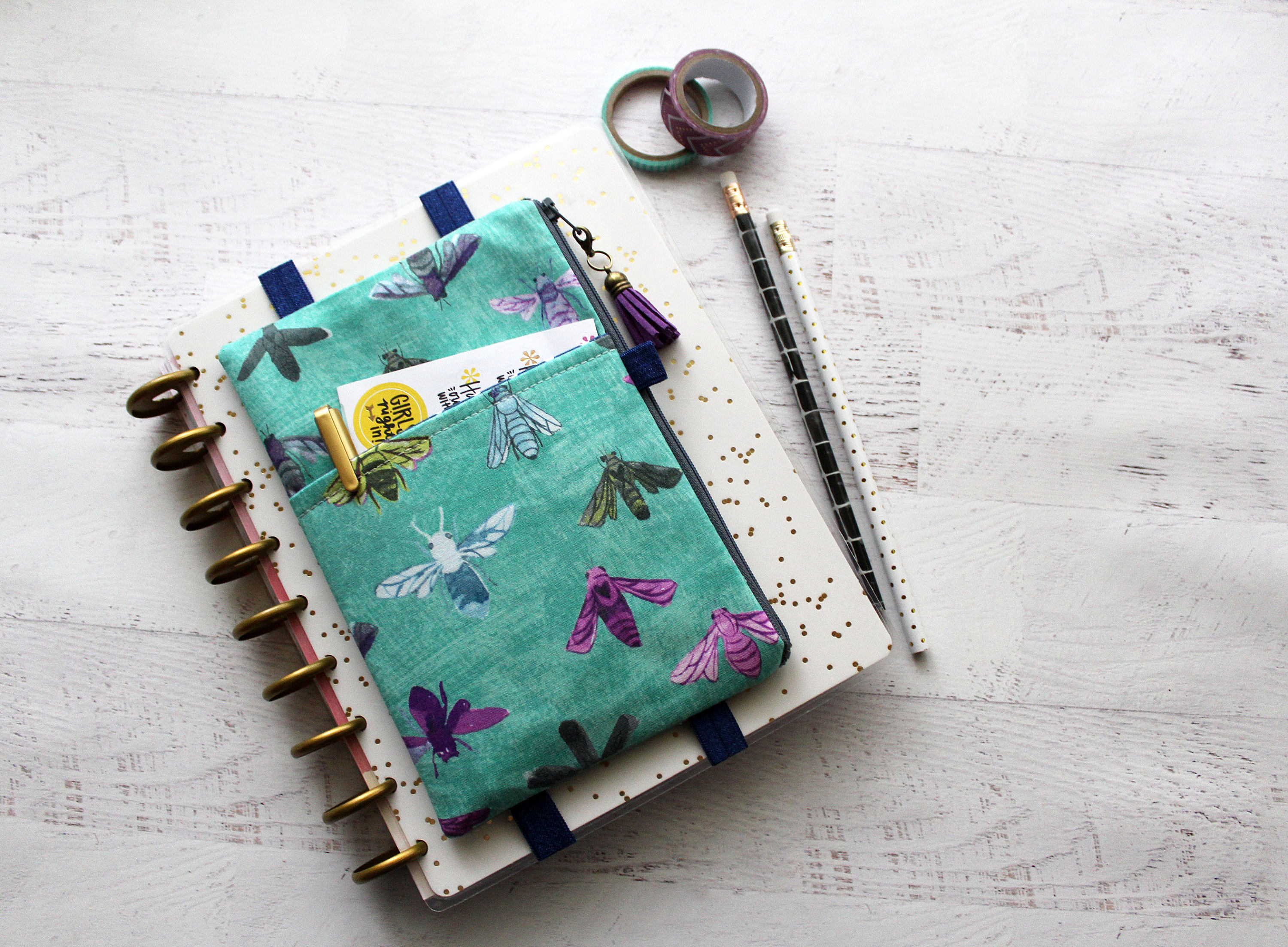 happy planner pouch planner accessories bag pencil case