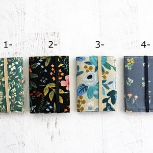 Business card case you pick credit card case, fabric ID holder, slim women's wallet, picture holder, floral ID holder image 2