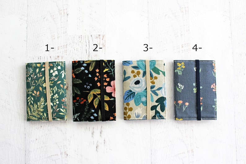 Business card case you pick credit card case, fabric ID holder, slim women's wallet, picture holder, floral ID holder image 2