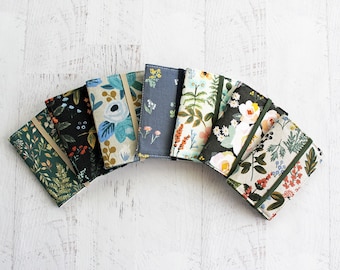 Business card case - you pick credit card case, fabric ID holder,  slim women's wallet, picture holder, floral ID holder