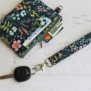 Rifle paper co floral wristlet wallet for women