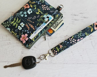 Rifle paper co floral wristlet wallet for women