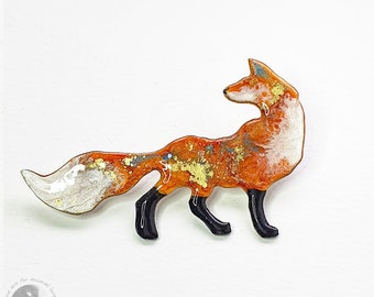 Fox Brooch - Gifts For Fox Lovers - Fox Pin - In A Gift Box