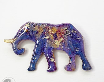 Elephant Brooch - Elephant Pin,  Handmade Gifts OOAK In A Gift Box