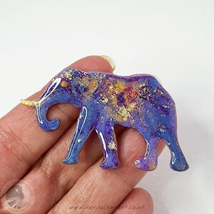 Elephant Brooch Elephant Pin, Handmade Gifts OOAK In A Gift Box image 3