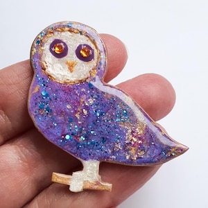 Owl Brooch, Gifts For Bird Lovers, Owl Pin With Gift Box, free shipping