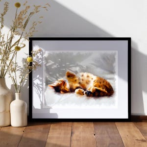 Geschenk für Katzenliebhaber - Bengal Katzen Kunstdruck oder gerahmte Leinwand - kostenloser Versand