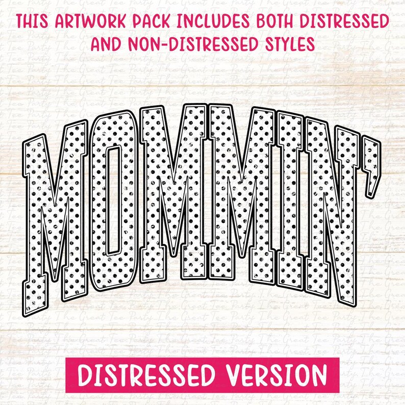 Mommin Polka Dots Coquette Png Printable Design School Spirit PNG ...