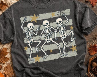 Distressed Skeletons Cute Pumpkin Stripes Paint PNG Fall Shirt Autumn Graphic Cozy Fall Sweatshirt Trending Minimalist Mom kids children