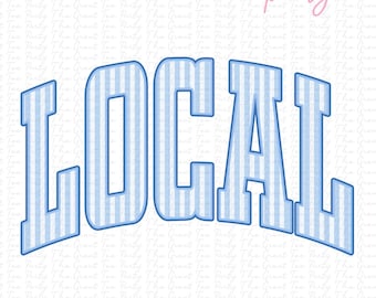 Lokale Seersucker Streifen Blau Png Druckbare Design Schule Geist PNG PNG Maskottchen Go Team Preppy Maskottchen Trending Jacken varsity DTG DTF