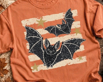 Distressed Bats Cute Pumpkin Stripes Paint PNG Fall Shirt Autumn Graphic Cozy Fall Sweatshirt Trending Fall Minimalist Mom kids children