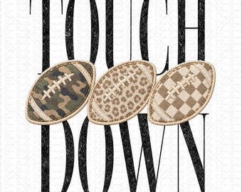 Touchdown season Football Mom Club Stripes PREPPY PNG, Softball Clipart,Football High School Fridays, Game Day School Shirt,Pod Dtf