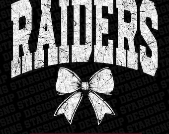 Raiders de moda con espíritu escolar desgastado PNG Mascota escolar Go Team Mascota preppy PNG Tendencia PNG Chaquetas universitarias DTG DTF