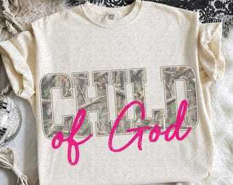 Niño de Dios Moderno Retro Desgastado Camuflaje Cristiano Retro Fe Jesús Versículo Bíblico Camiseta Religiosa Png taza sombrero dtf dtg sublimación