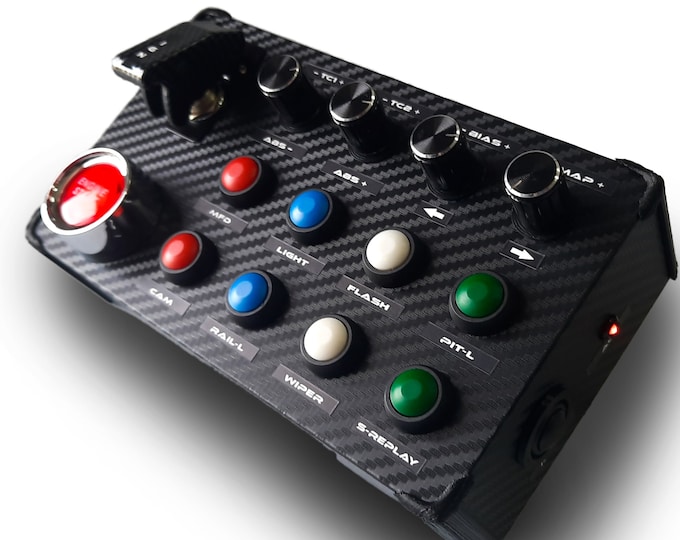 Ps5 Assetto Corsa Competizione Usb Button Box 16 Functions Back-lit RED ...