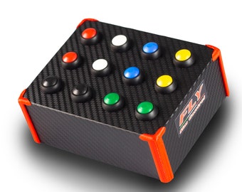 Button box simracing 12 comandi per pc perfetto per simulatori guida e simulatori volo, sim racing buttonbox