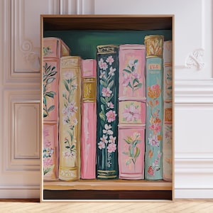 Kunstdruck Kunstdruck | Buchkunst Druck | Poster Bibliothek | Retro Buch-Liebhaber-Kunst | Bibliothek Kunstdruck | Geschenk für Leseratte | Bücherregal Art