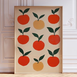 DIGITAL DOWNLOAD | Tomato Poster | Italian Kitchen Wall Art | Retro Tomato Wall Art Print | Mediterranean Food Art | Italian Food Wall Art