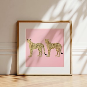 Pink Cheetah Wall Art | Cheetah Poster | Cheetah Picture | Cheetah Wall Print | Pink Leopard Poster | Pink Cheetah Print | Pink Cheetah Art