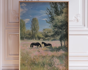 Vintage Horse Wall Art Print