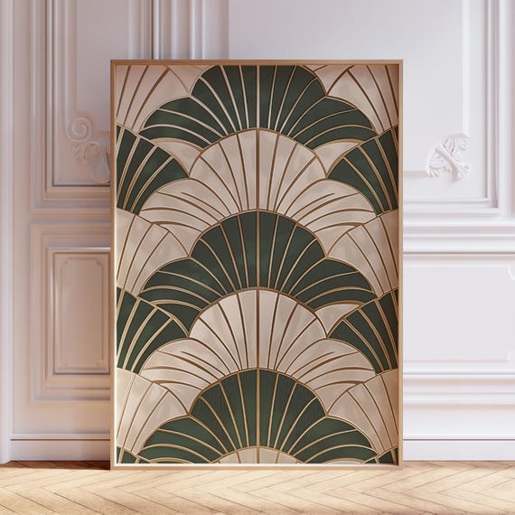 Japandi Wall Art | Sage Green Wall Art | Wabi Sabi Wall Art | Japandi Art | Zen Japanese Wall Art | Japandi Decor | Geometric Wabi Sabi Art