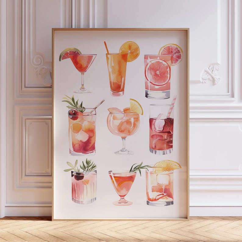 cocktail print