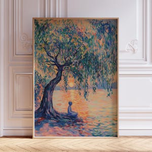 Buddha Wall Art | Tree of Life Wall Art Print | Tree of Life Wall Print | Zen Tree of Life Painting | Buddha Art Print | Buddhist Wall Art