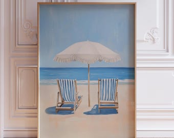 Stampa artistica da parete Blue Beachy