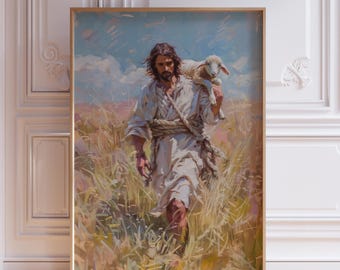 Jesus Leaves the 99 Wall Art Print