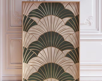 Japandi Wall Art | Sage Green Wall Art | Wabi Sabi Wall Art | Japandi Art | Zen Japanese Wall Art | Japandi Decor | Geometric Wabi Sabi Art