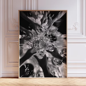 Black and White Cheers Print | Cheers Bar Cart Art | Cocktail Cheers Wall Art| Cocktail Cheers Print | Cheers Poster | Champagne Toast Print