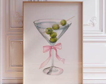 Dirty Martini Wall Art Print