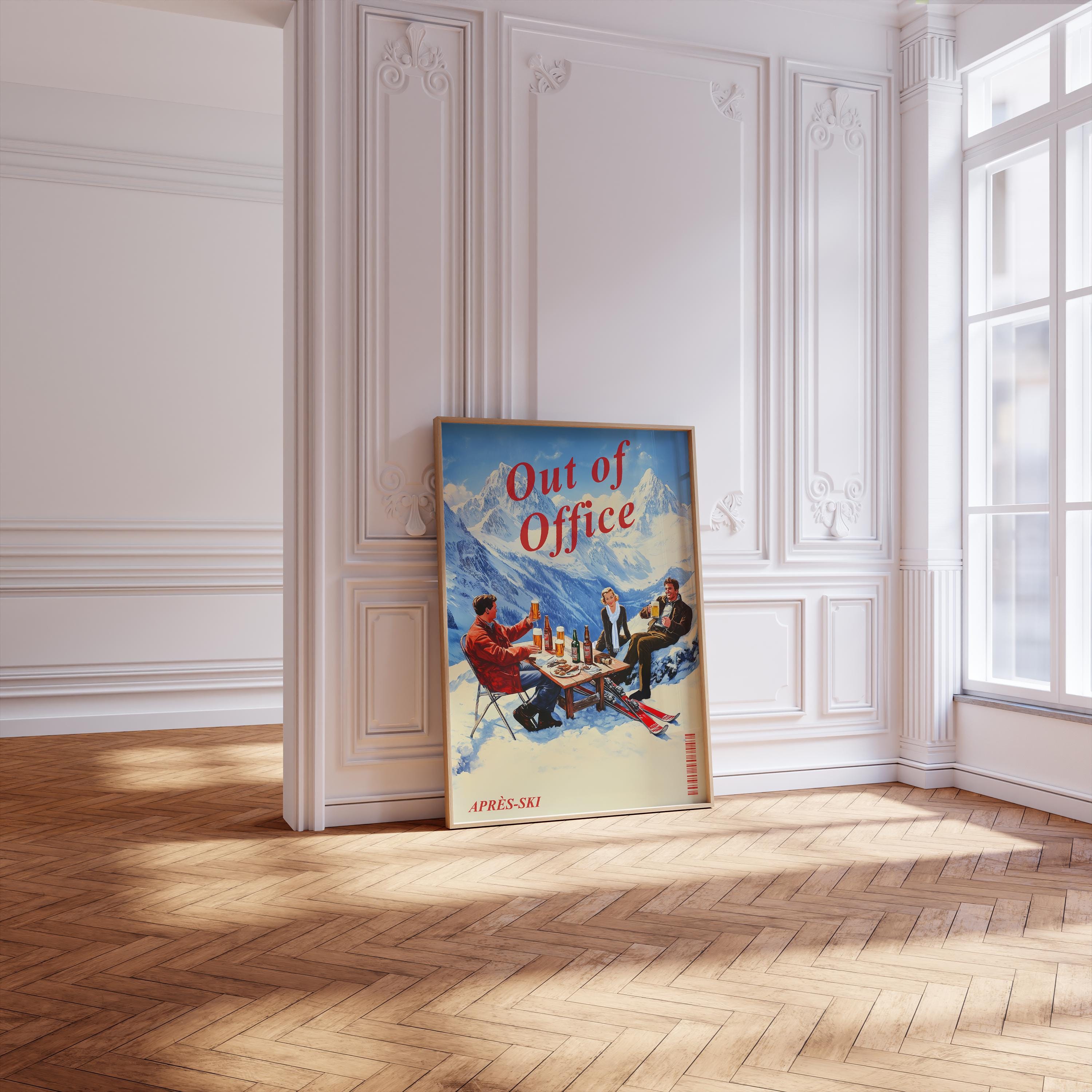 Vintage Apres Ski Print | Retro Apres Ski Wall Art | Vintage Bar Cart ...