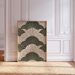 Japandi Wall Art | Sage Green Wall Art | Wabi Sabi Wall Art | Japandi Art | Zen Japanese Wall Art | Japandi Decor | Geometric Wabi Sabi Art image 5