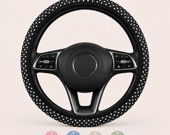 Polka Dot Car Steering Wheel Cover