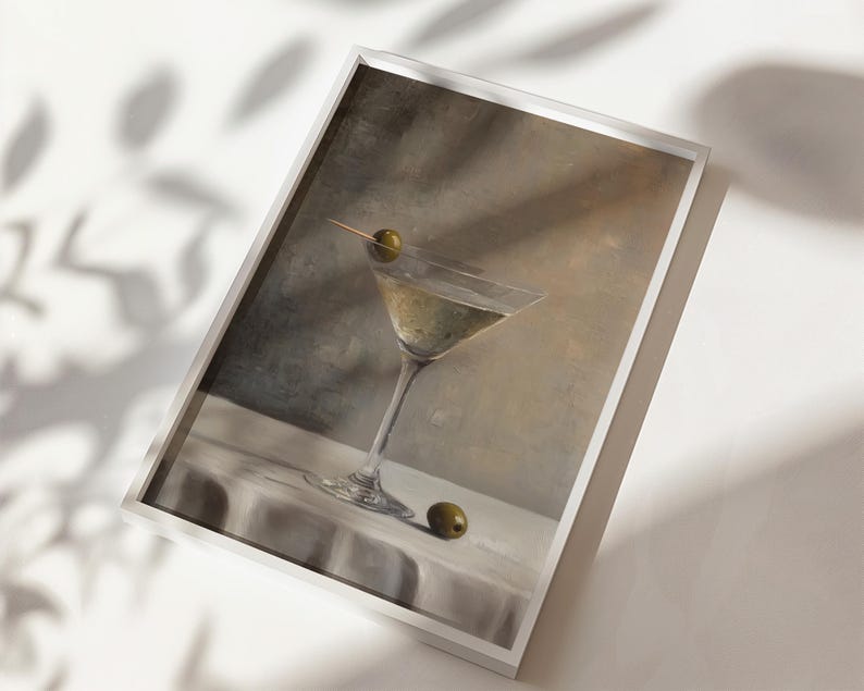 Vintage Martini Print