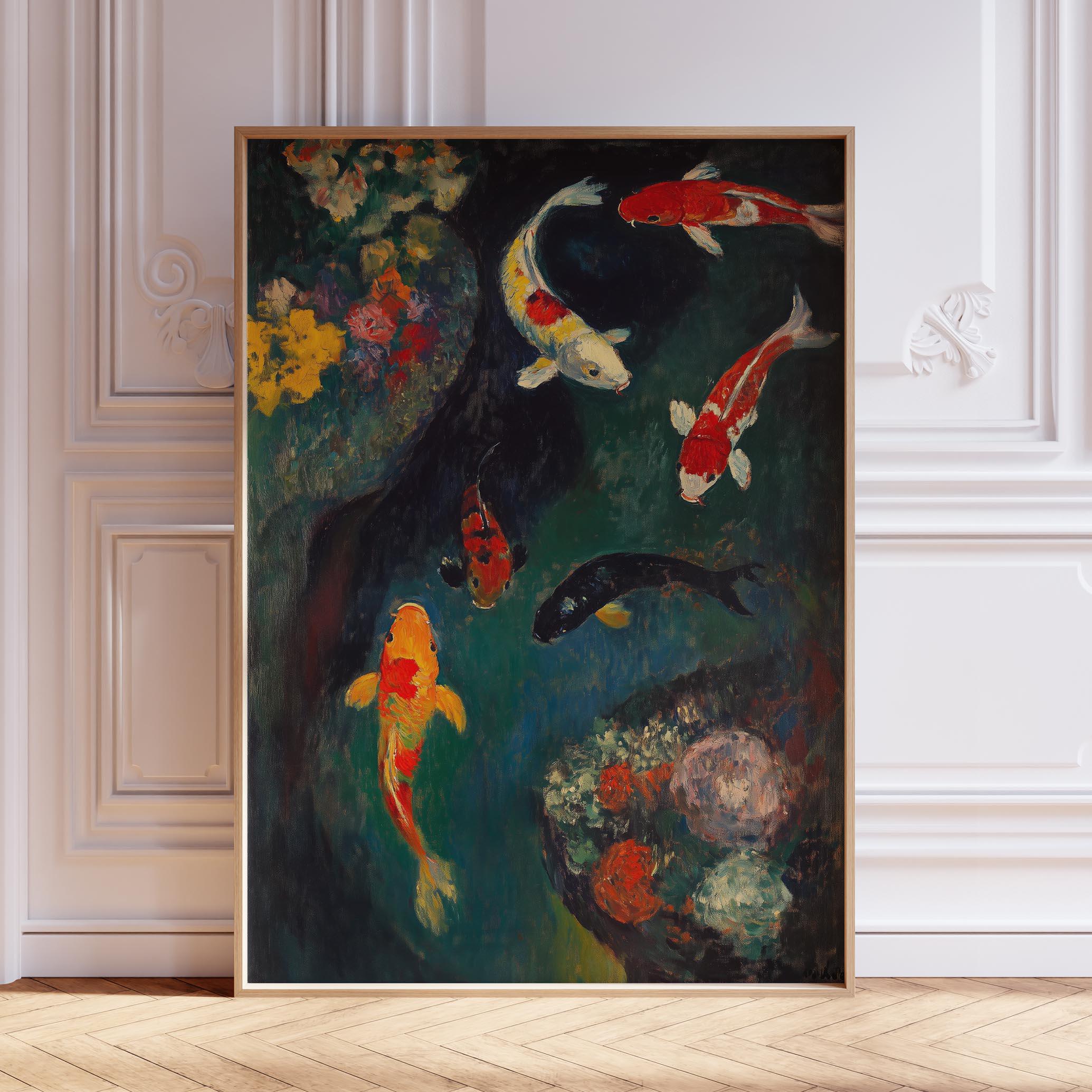 Koi Fish Wall Print | Japanese Koi Poster | Japanese Koi Wall Art | Koi ...