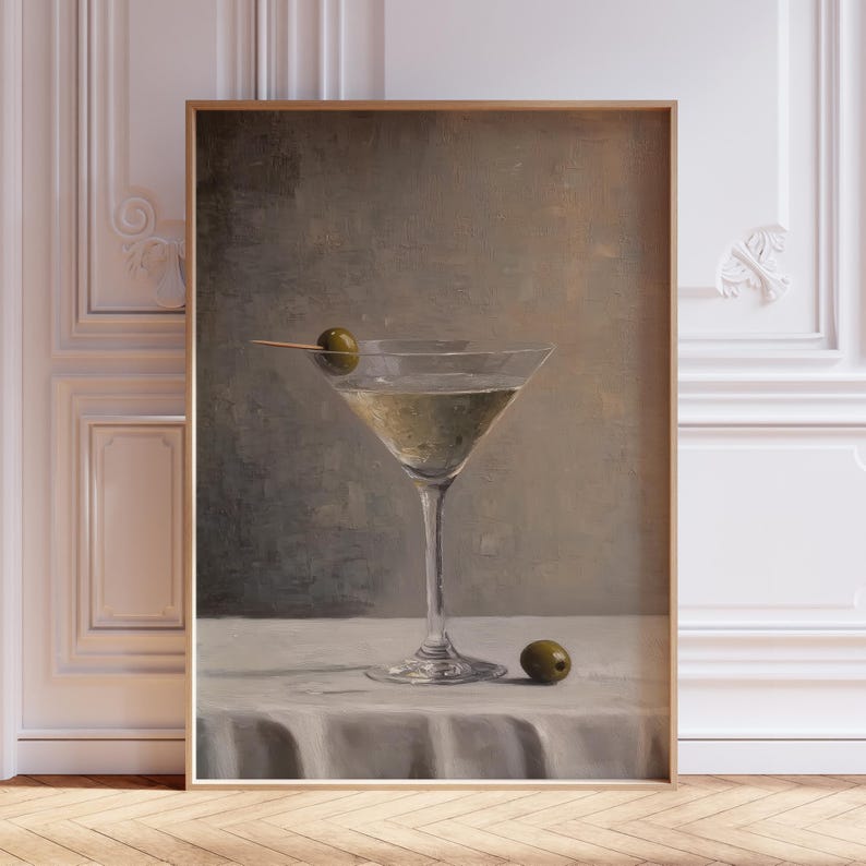 Vintage Martini Print