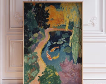 Koi Fish Wall Art Print