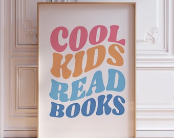 Libros impresos para niños con estilo retro