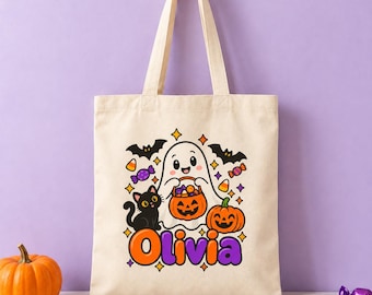 Personalized Halloween Bag | Personalized Trick or Treat Bag | Personalized Halloween Bucket | Custom Trick or Treat Bag | Custom Candy Bag
