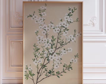 Vintage Floral Wall Art Print