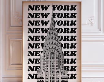New Yorker Poster | New York Print | New Yorker Print | NYC Poster New York Wall Art | New York Art Print | New York City Print | NYC Print