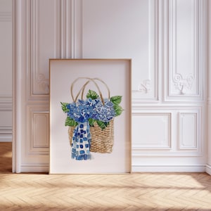 Blue Hydrangea Wall Art Print image 6