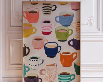 Coffee Poster for Kitchen Wall Art