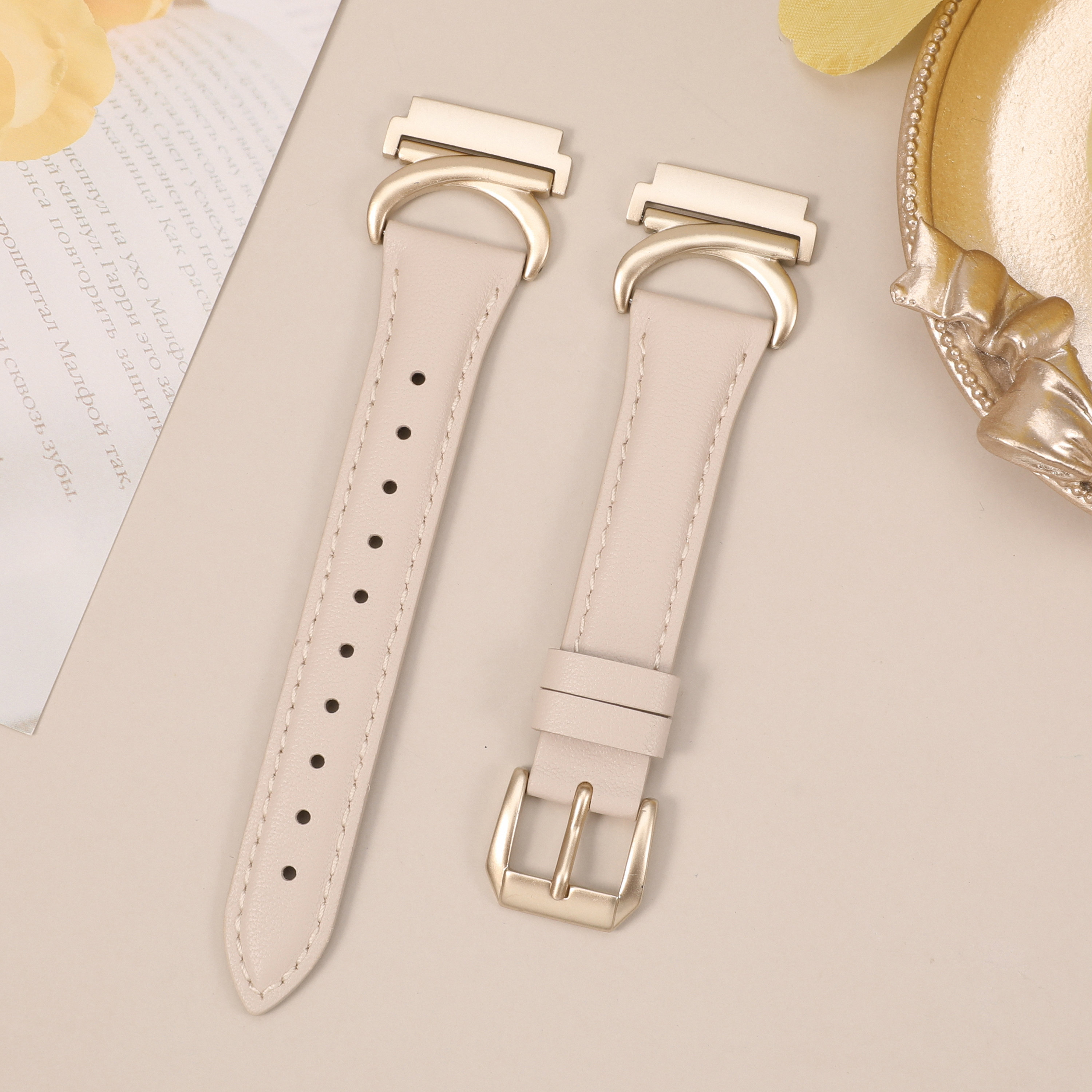 Personalized Leather Bands for Samsung Galaxy Watch 7/FE/6/5/4/Active 2 40mm 44mm/Watch 6 Classic 43mm 47mm/Watch 5 Pro 45mm,20mm Watch Band