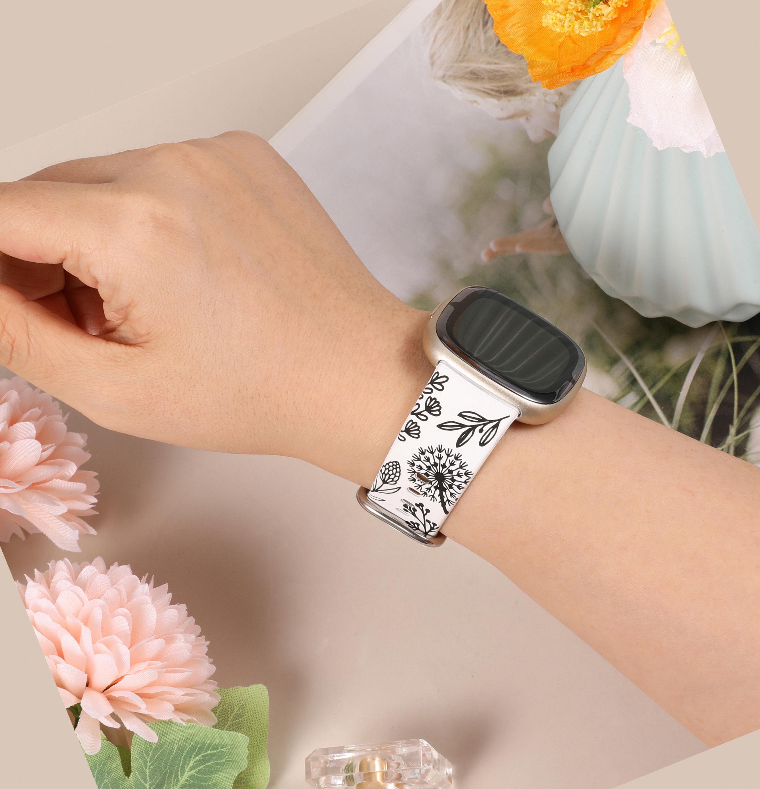 Slim Resin Watch Band For Fitbit Sense 2/Sense/Versa 4/Versa 3 - Fashion Lightweight Strap For Women - View #2