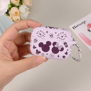 Airpods Pro 2nd Generation Case Cover with Keychain, Cute Cartoon Engraved Silicone Protective Case for AirPods Pro 2nd/1st Generation Case